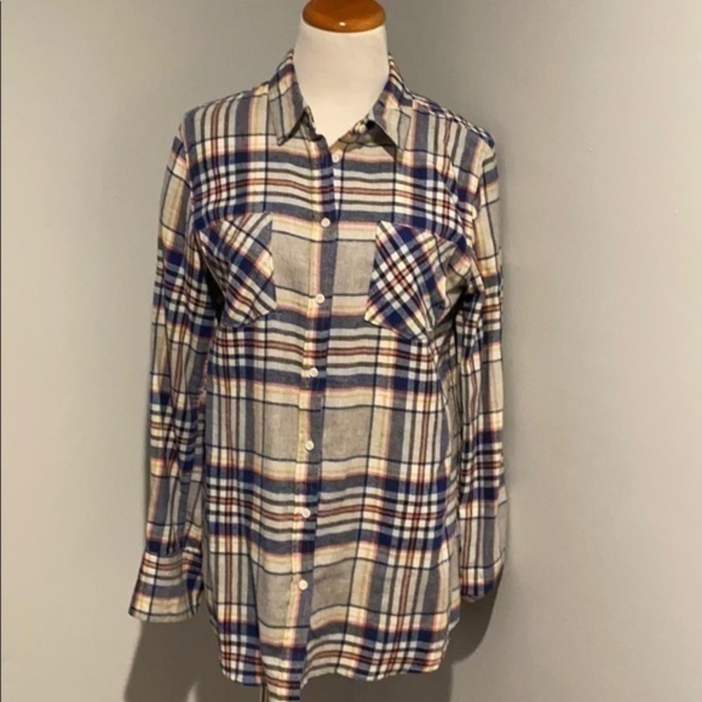Merona Plaid Flannel Button Down Shirt